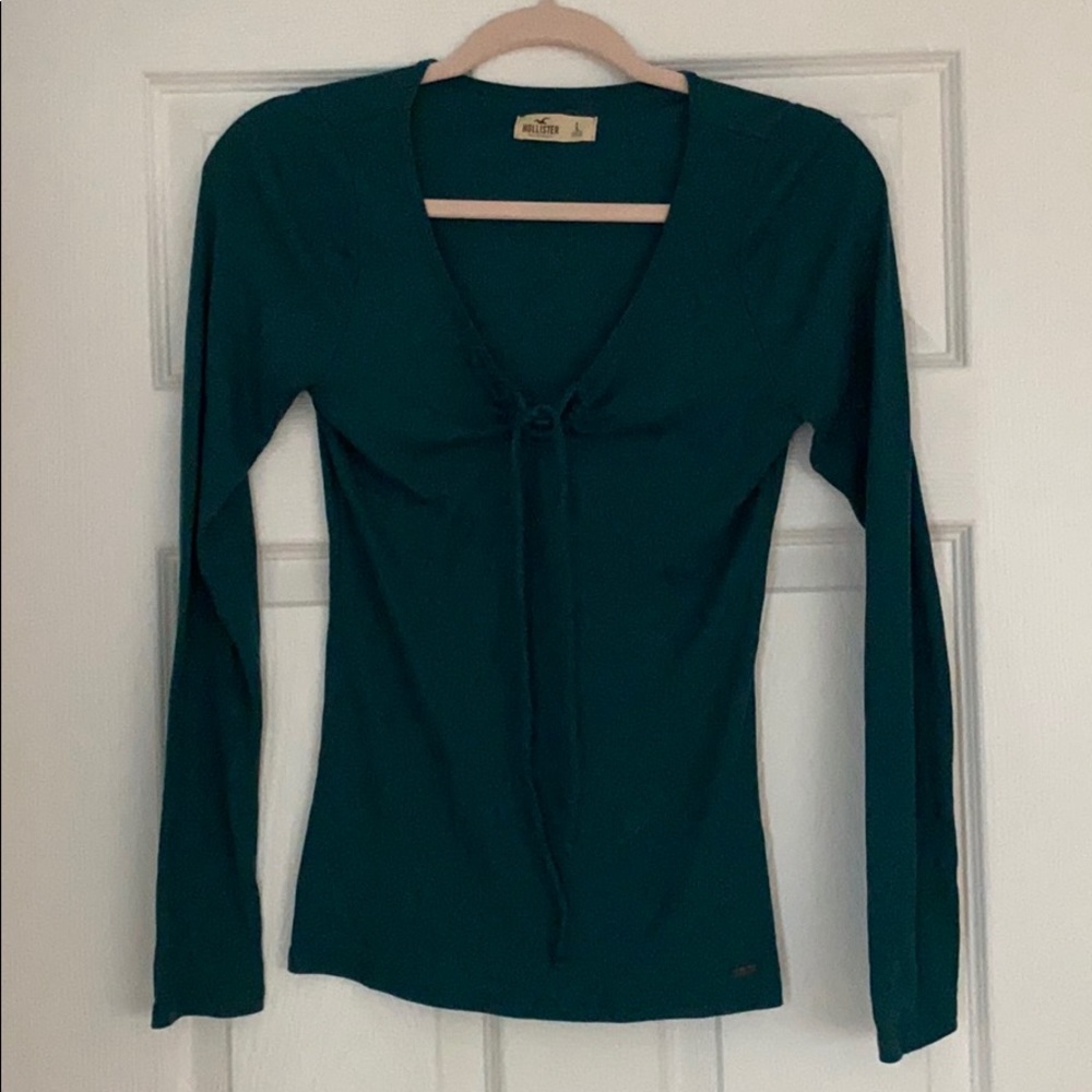 Hollister Ribbed Long Sleeve Top